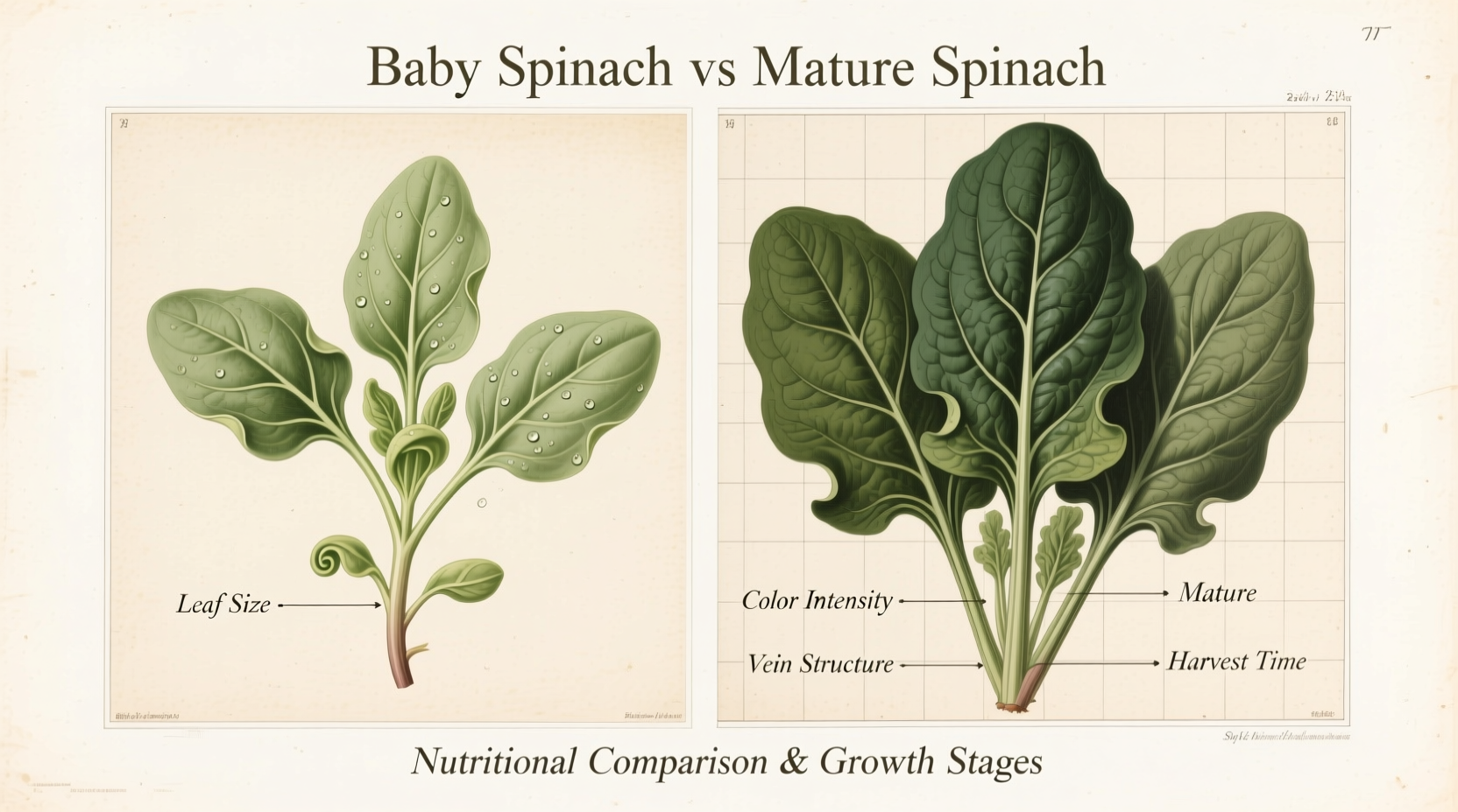 baby spinach vs spinach