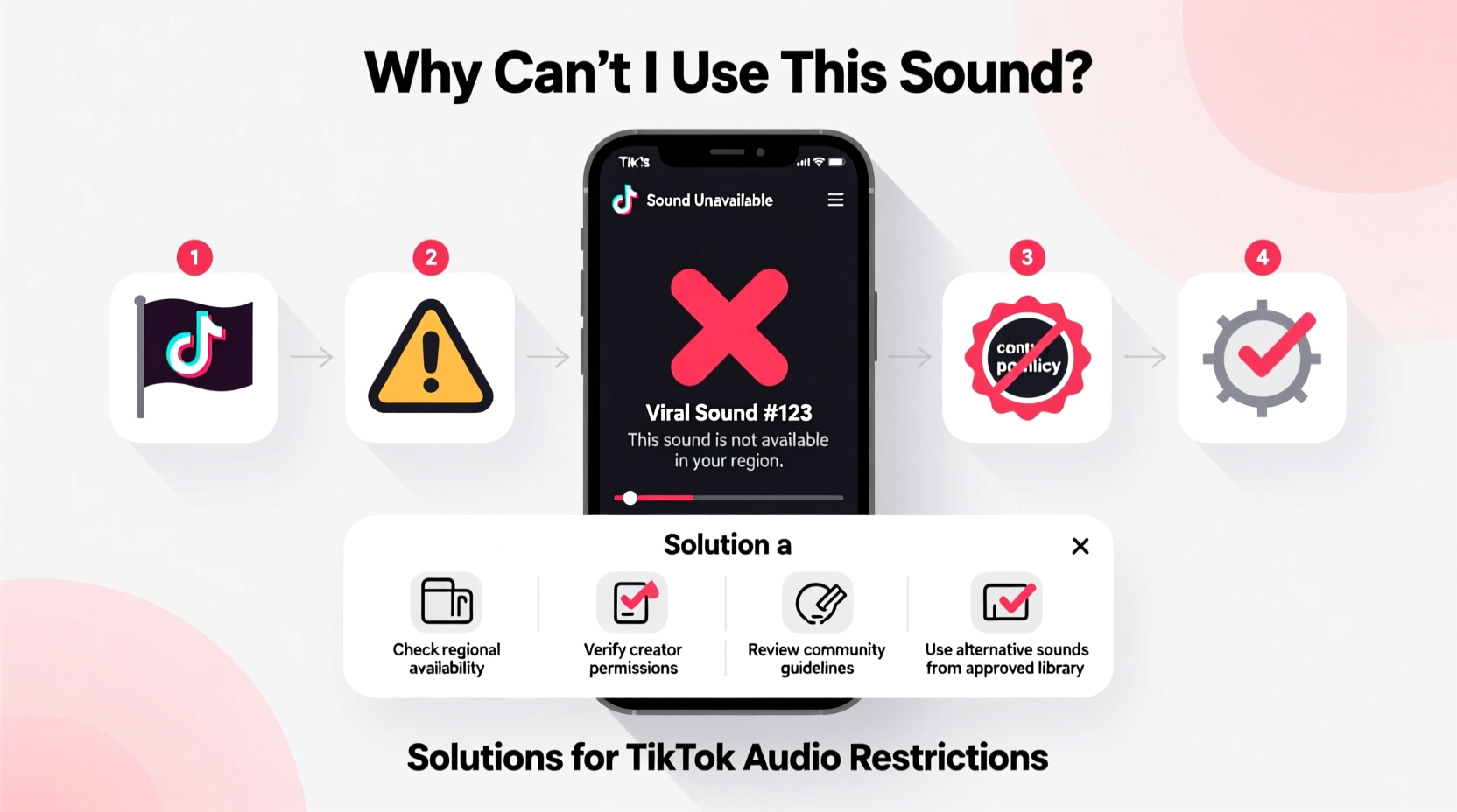 why cant i use certain sounds on tiktok reasons solutions