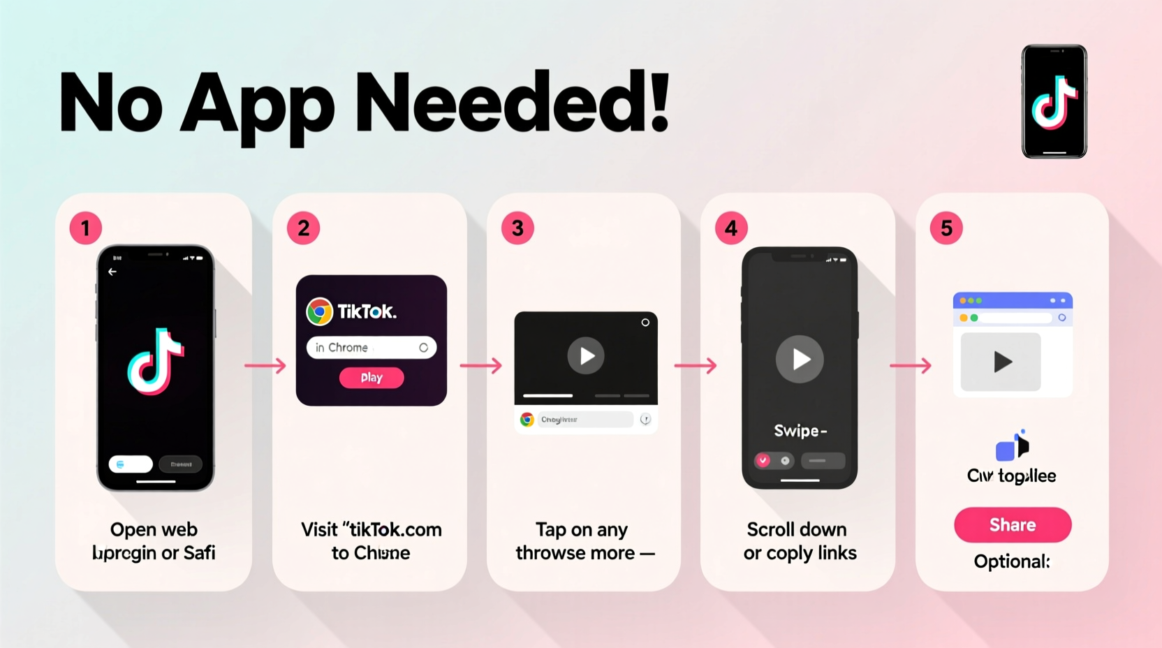how to easily watch tiktok videos without installing the app a step by step guide