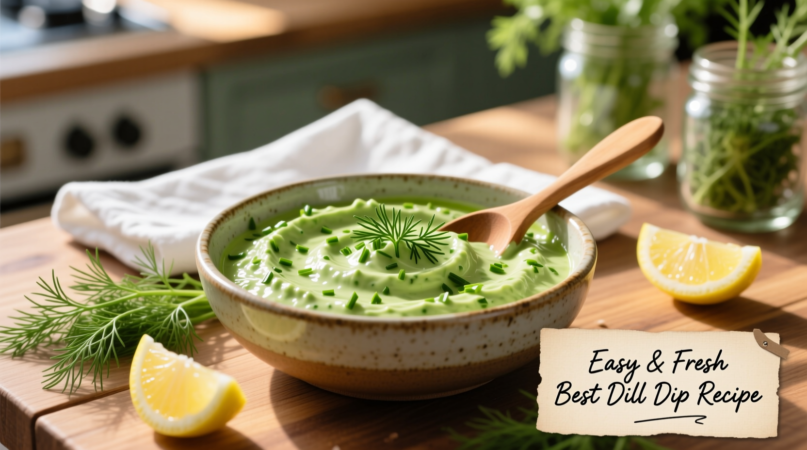 easy and fresh best dill dip recipe with fresh dill