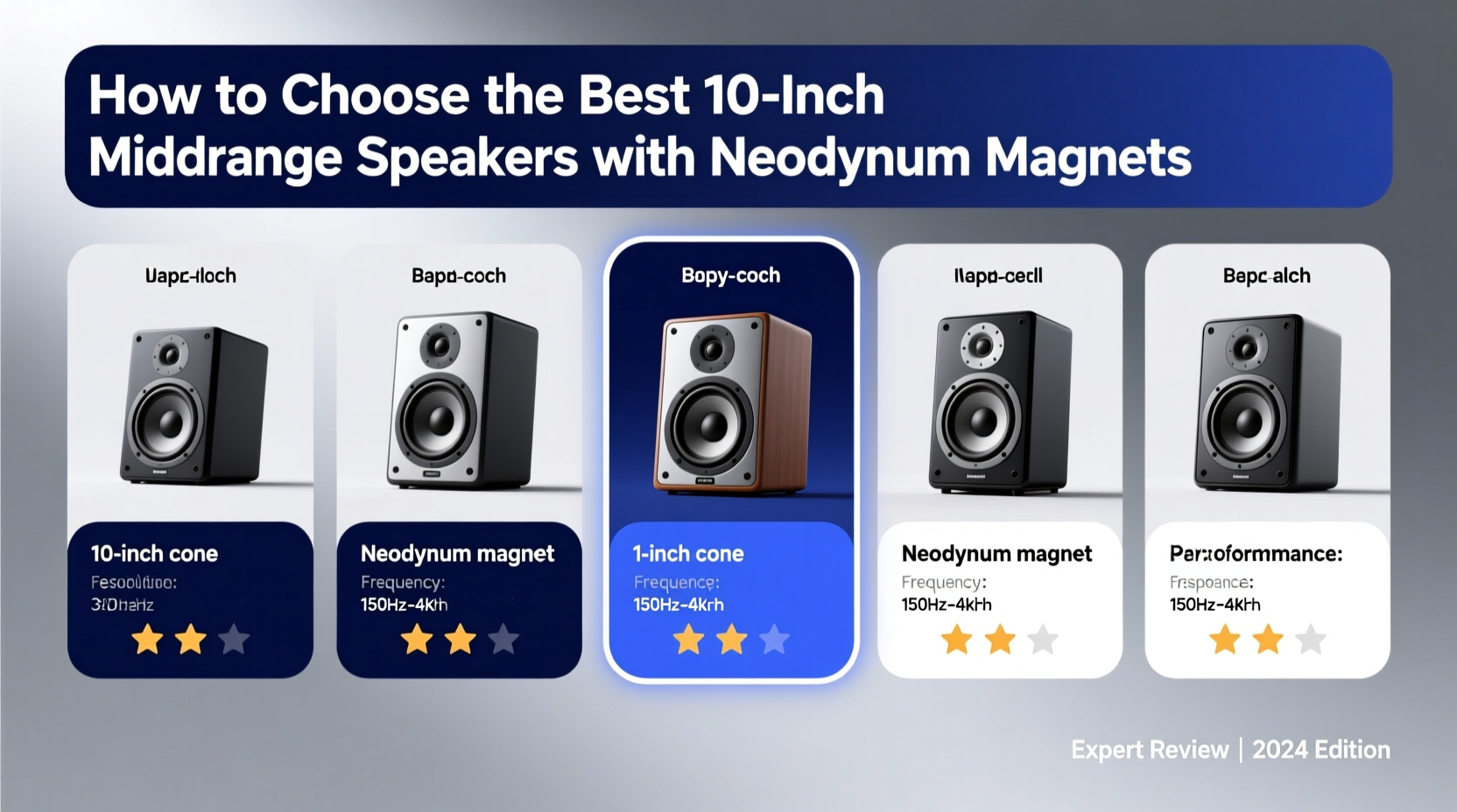 10 inch midrange speakers neodymium