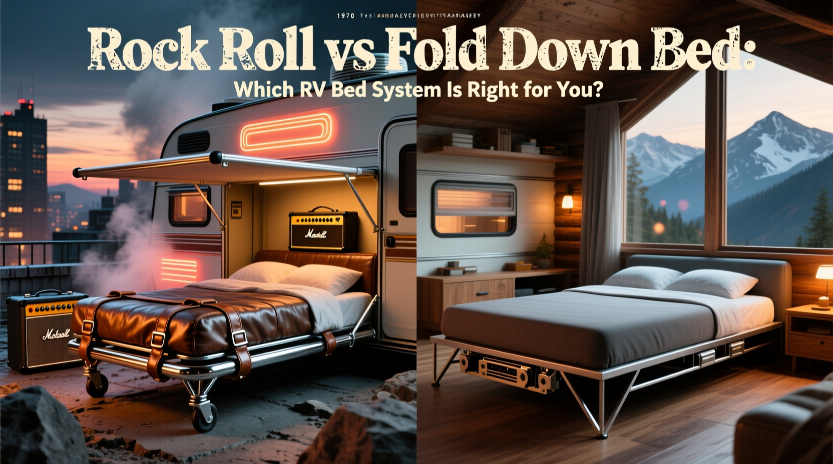 rock roll vs fold down bed