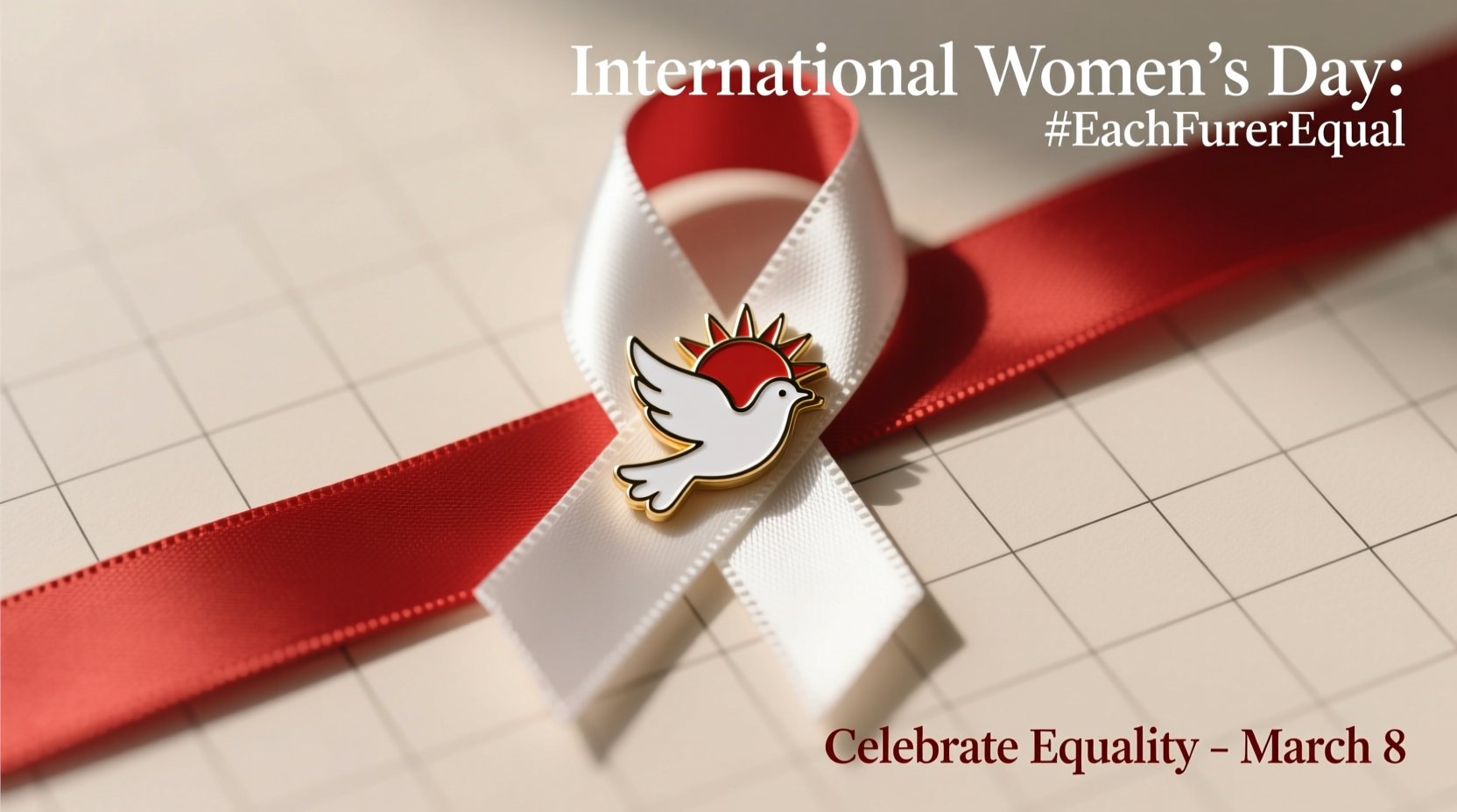 international womens day ribbon