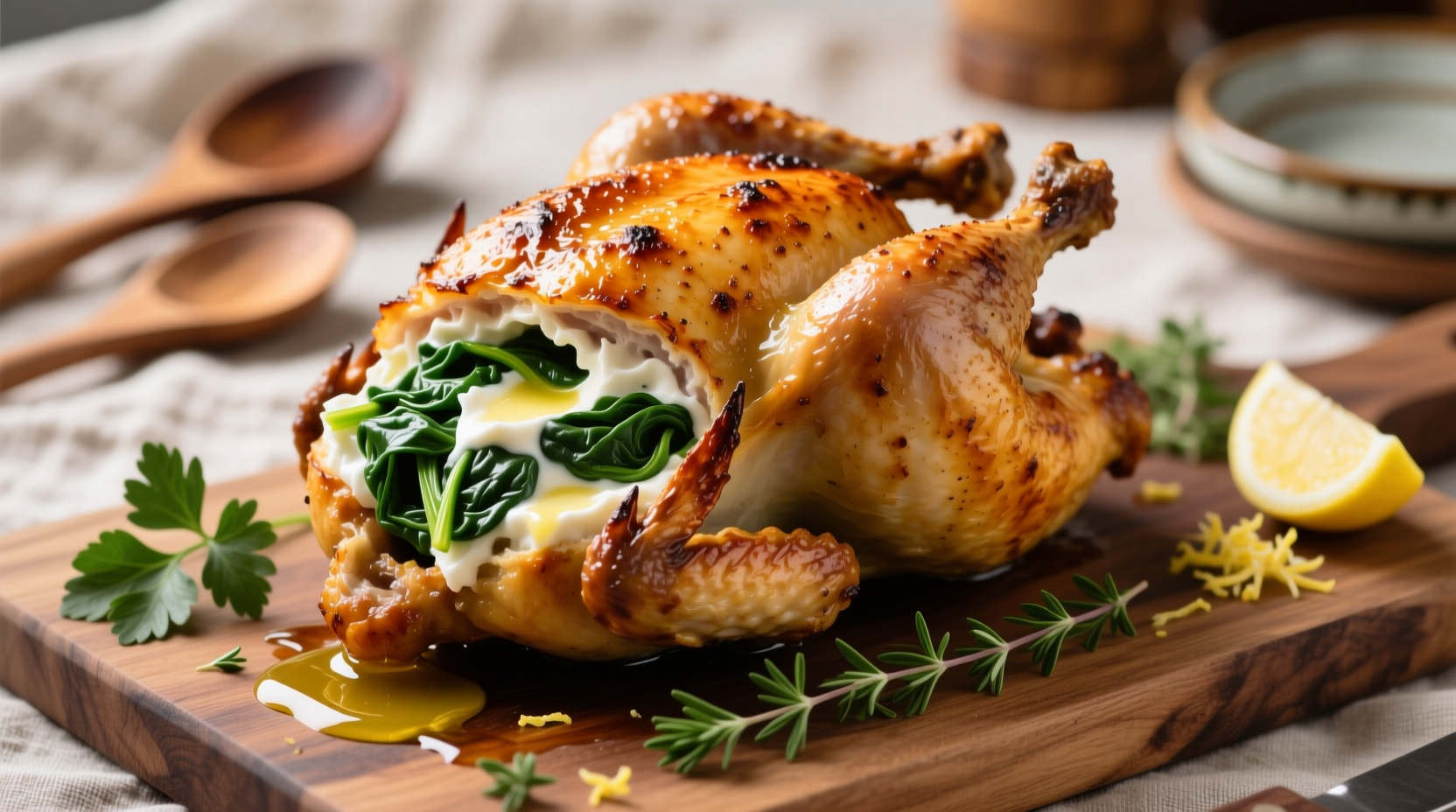Perfect Chicken Stuffed with Cream Cheese and Spinach Recipe