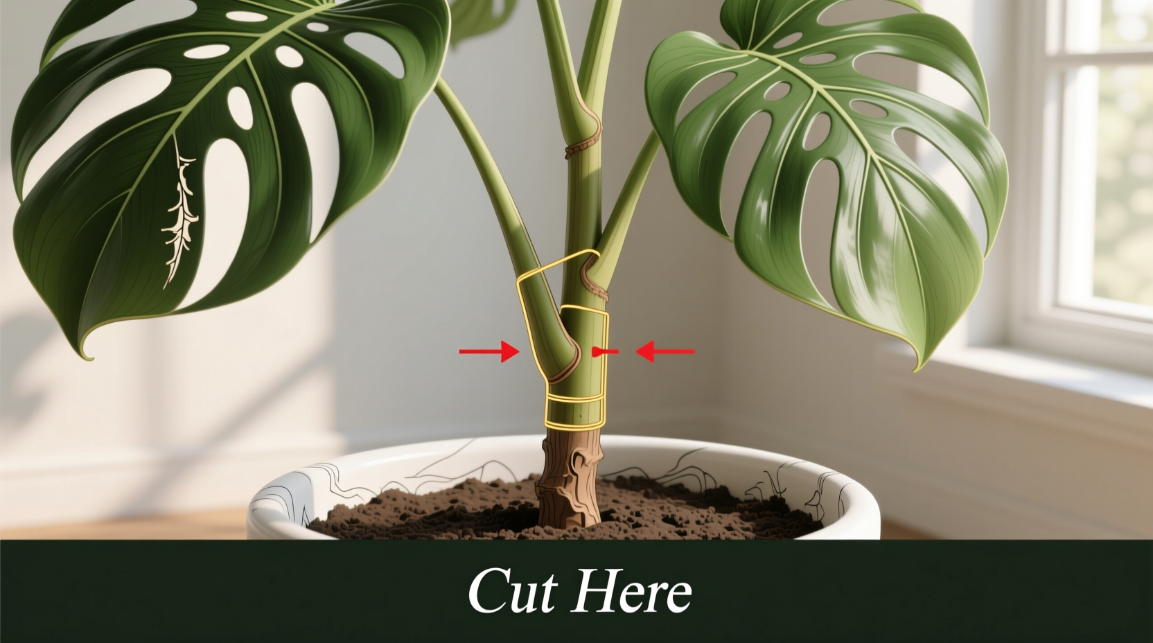 Where to Cut Monstera Deliciosa for Propagation