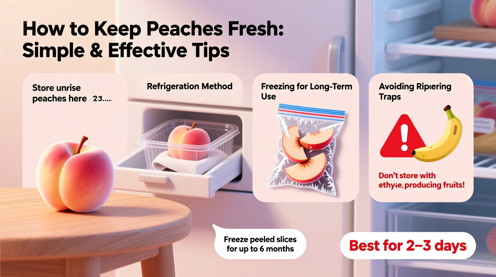how to keep peaches fresh simple and effective tips