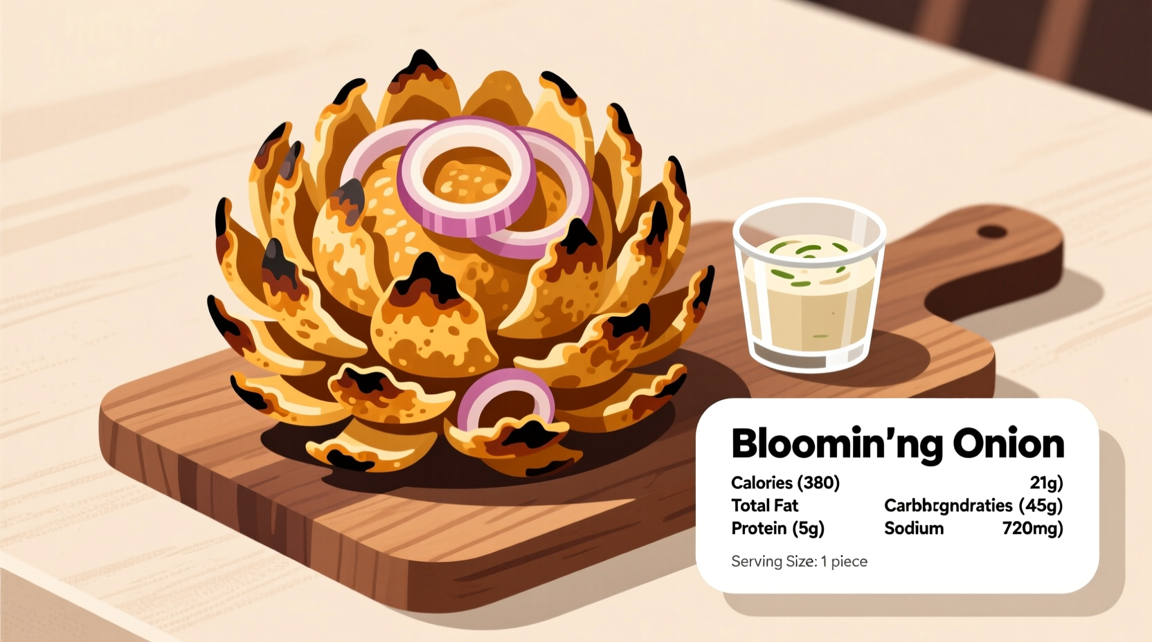 bloomin onion nutrition info
