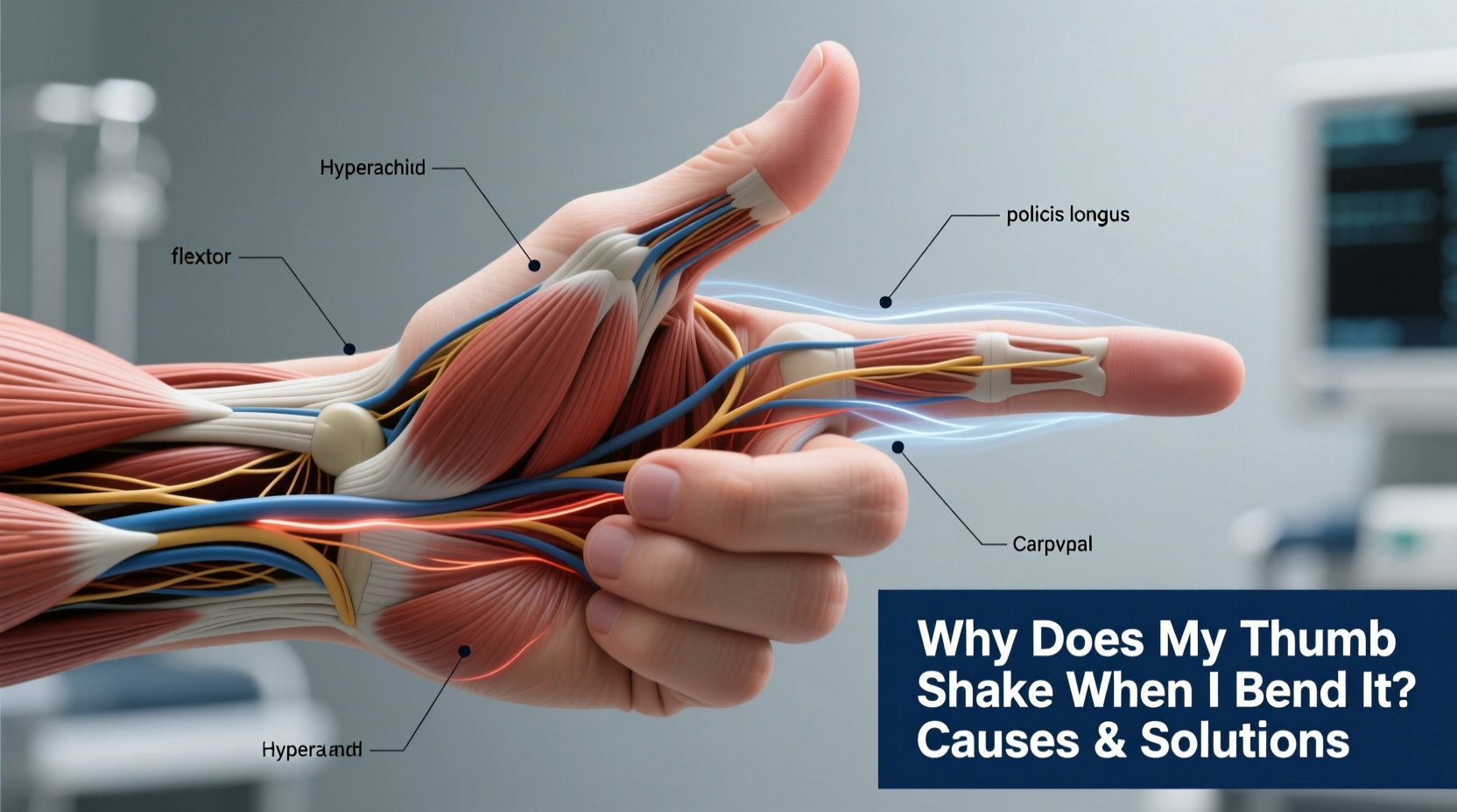 why does my thumb shake when i bend it causes solutions