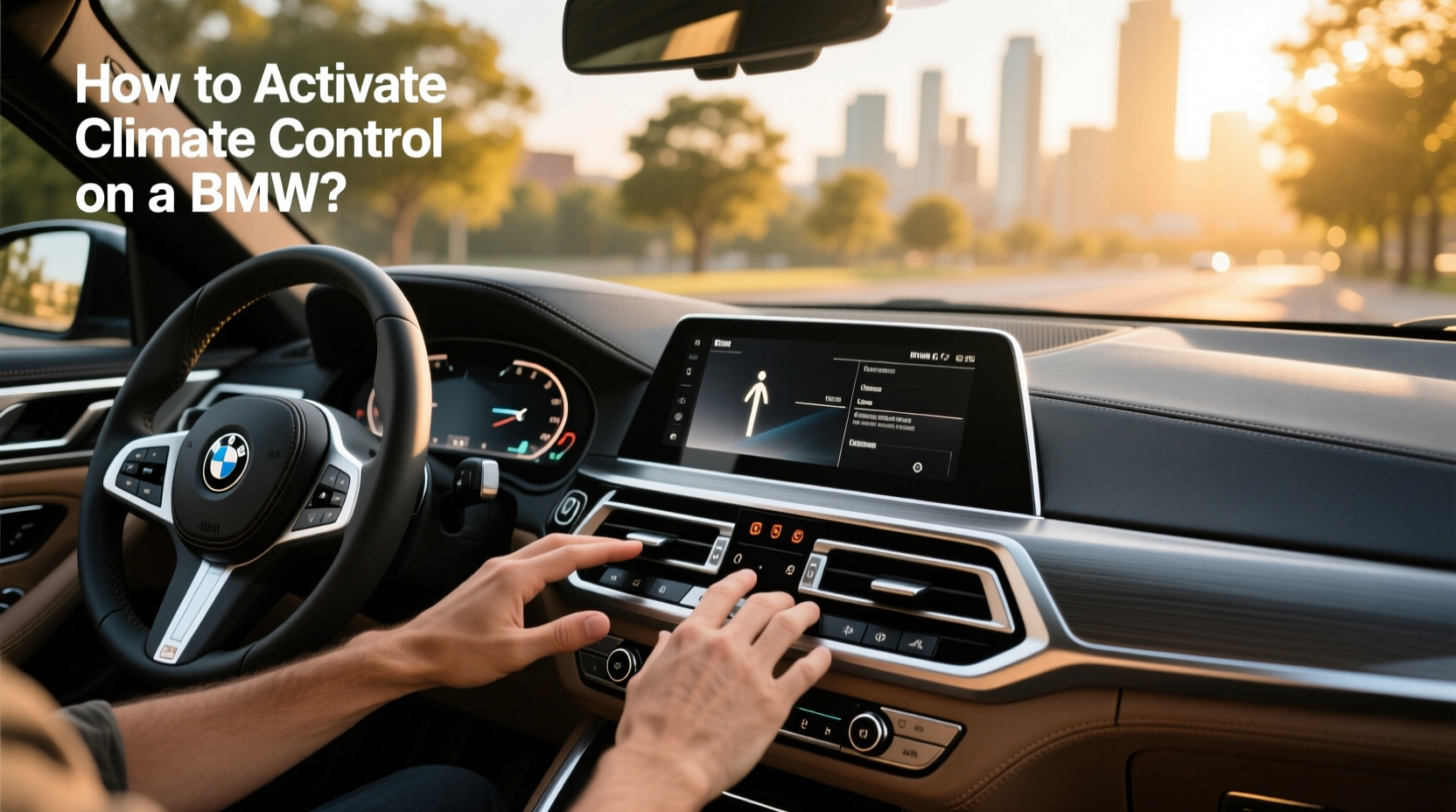How to choose bmw g30 touch climate control,How to activate climate control on a BMW?