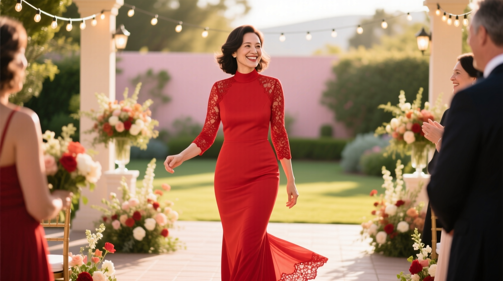 can you wear a red dress to a wedding