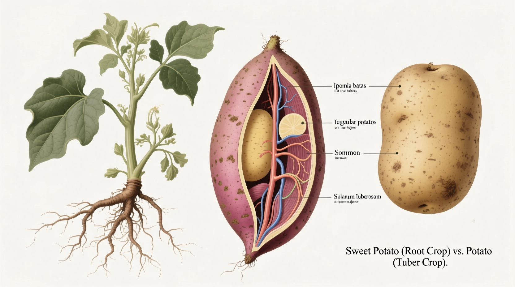 Sweet Potatoes vs Potatoes: Not in the Same Family