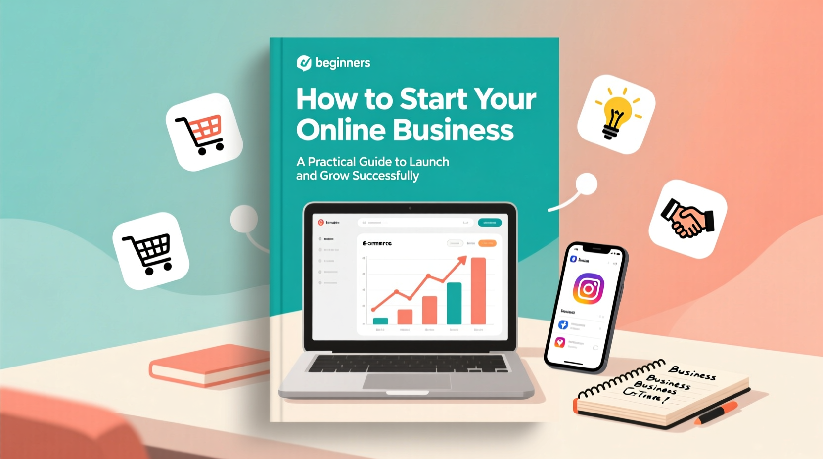 how to start your online business a practical guide for beginners to launch and grow successfully