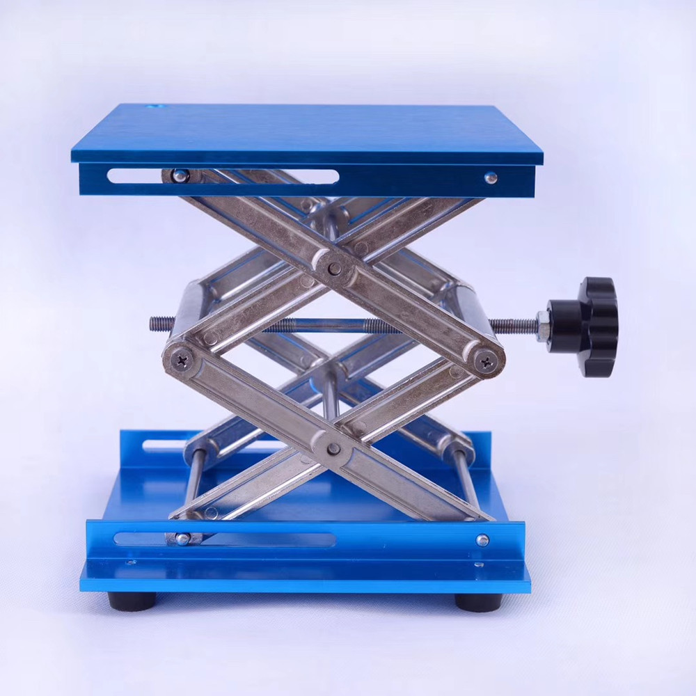 150x150mm Lab Stand Table Scissor Lift Aluminum Oxide Laboratory Scissor Lift