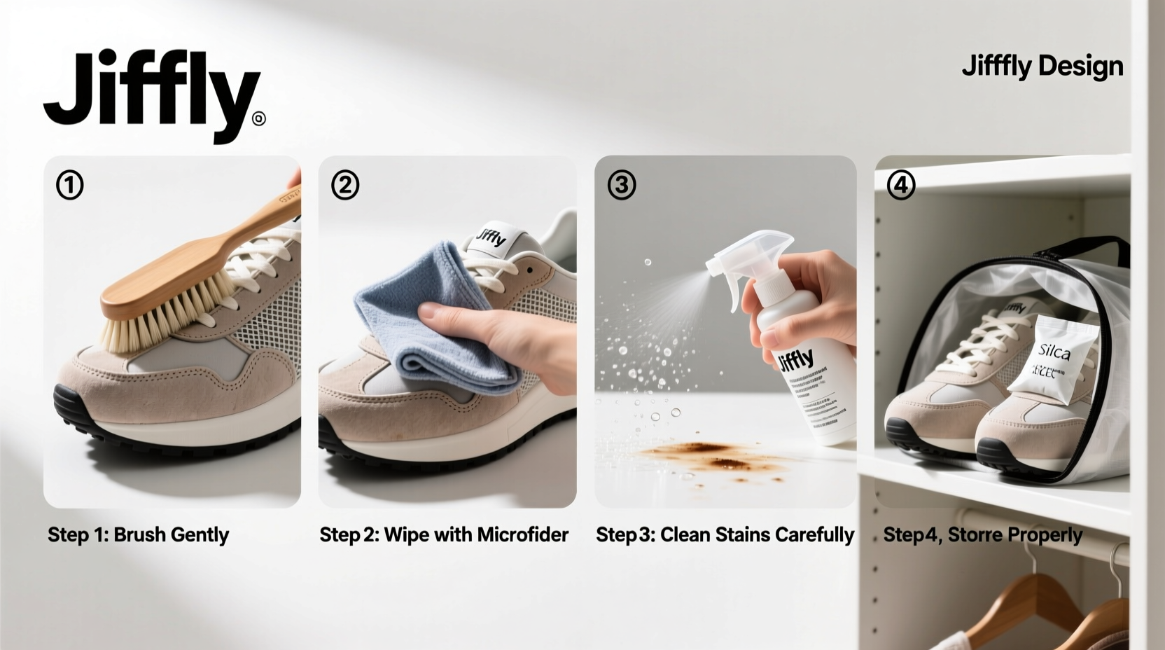 step by step guide to safely clean and maintain your jifffly designer sneakers