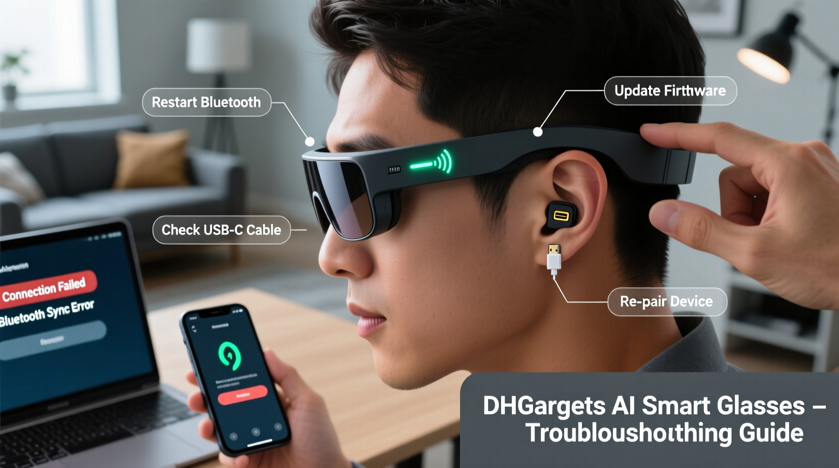 effective strategies to fix dhgargets ai smart glasses connection issues