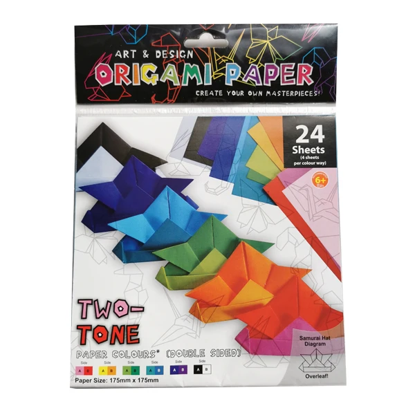 FUNWOOD GQC Double Printing Uncoated Origami Paper 70g 80g Color Paper Origami Set for Kids