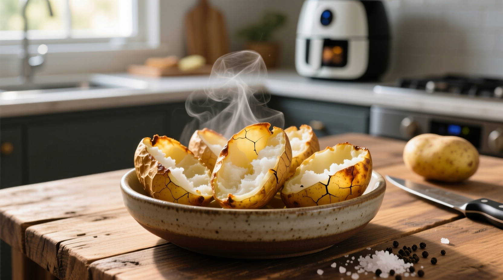 air fryer potato skins