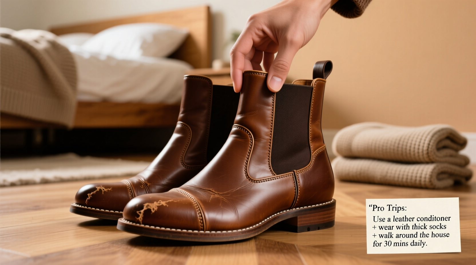 effective techniques to softly break in new leather ankle booties for maximum comfort