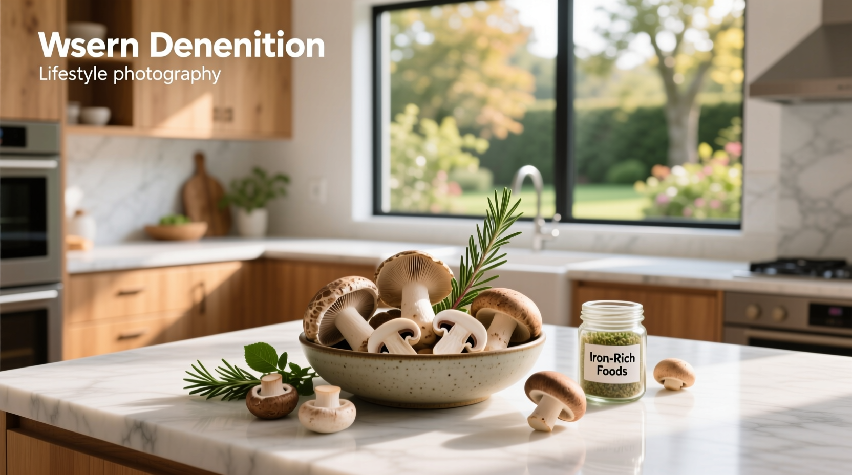 are mushrooms high in iron