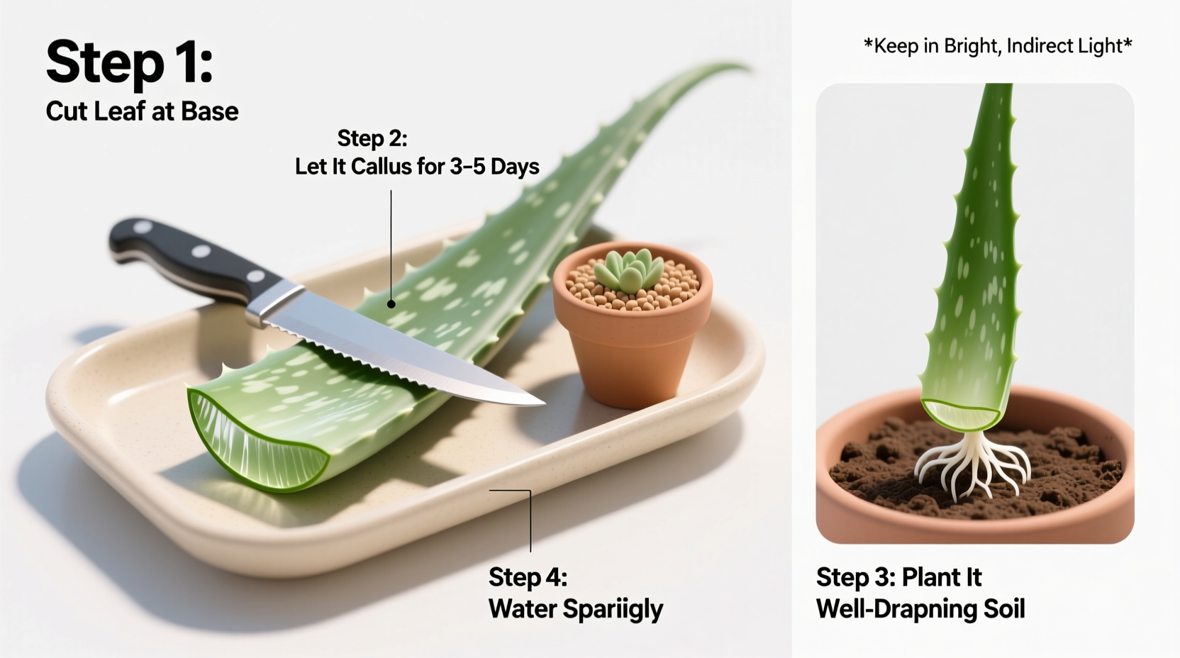 How to Plant an Aloe Vera Leaf Successfully