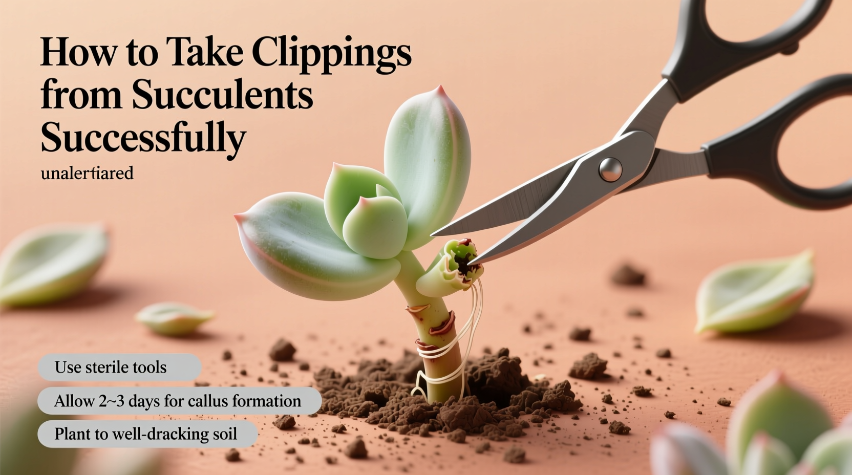 How to Take Clippings from Succulents Successfully