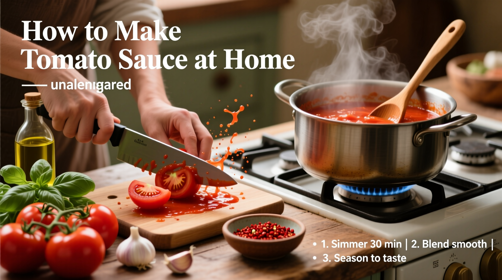 how to make tomato sauce at home