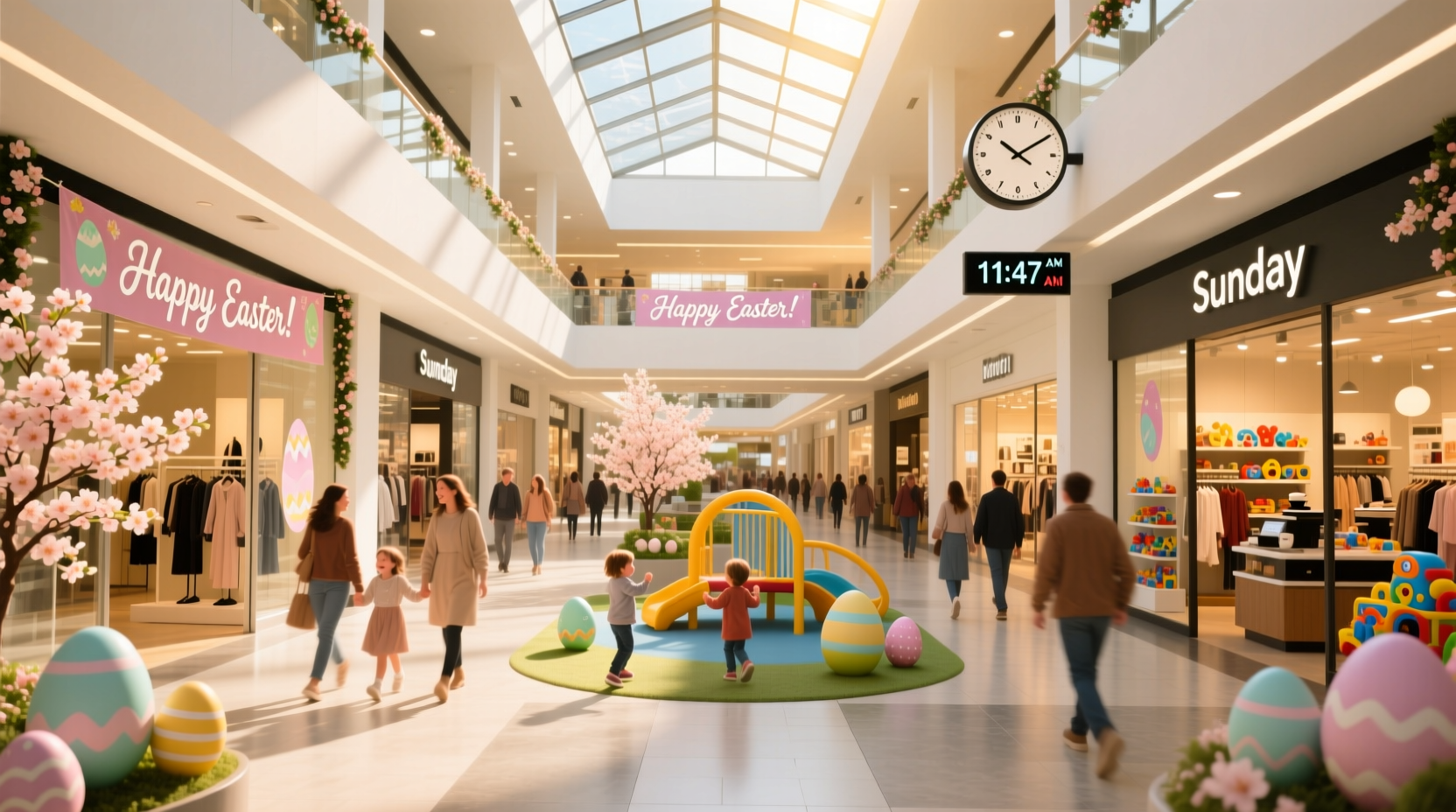 will malls be open on easter