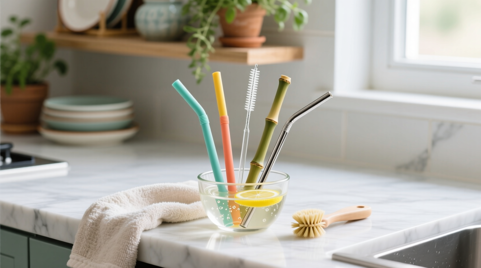 how to clean reusable straws because yours are probabl