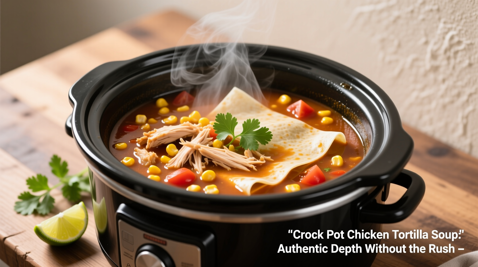 Crock Pot Chicken Tortilla Soup: Authentic Depth Without the Rush