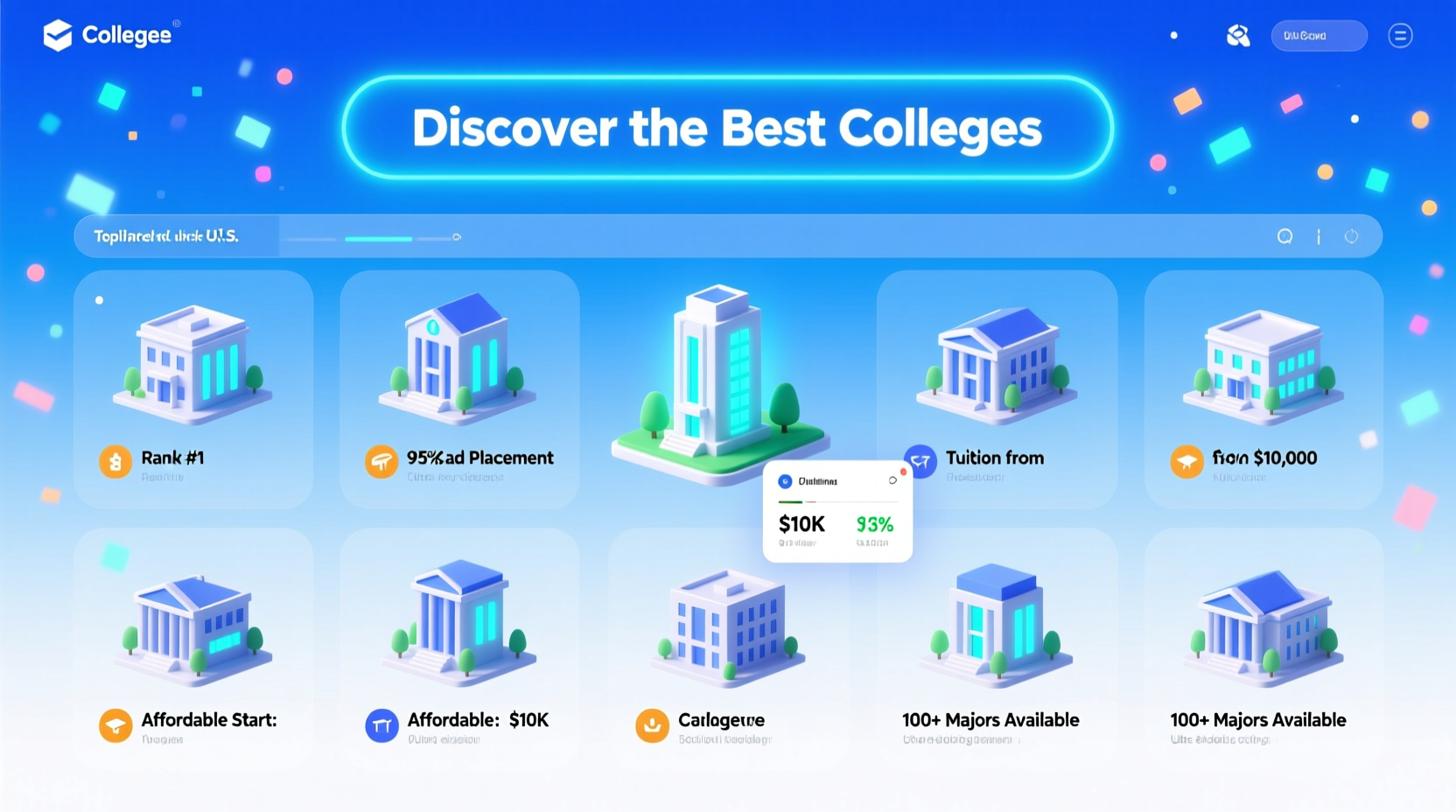 discover the best colleges with options starting at 1 00 and many choices to explore