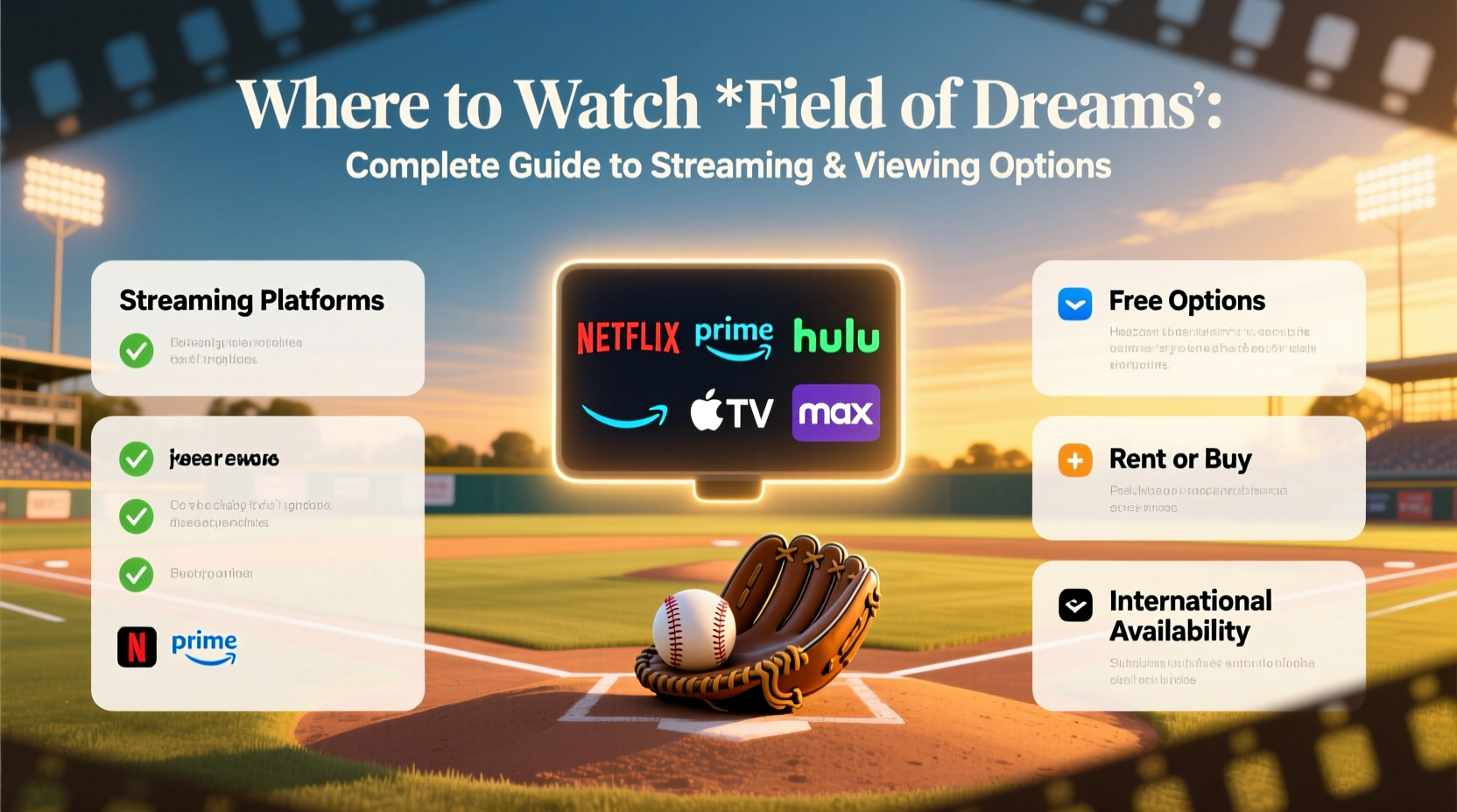where to watch field of dreams complete guide to streaming and viewing options