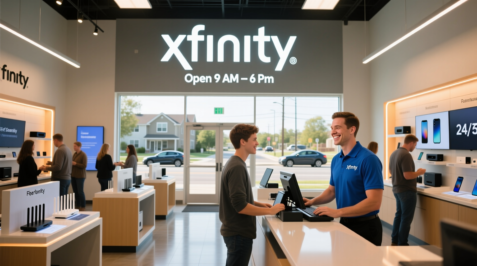is the xfinity store open on sunday