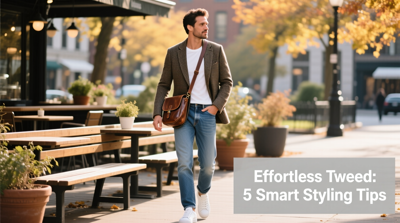 smart styling tips how to effortlessly dress down a tweed blazer for casual looks
