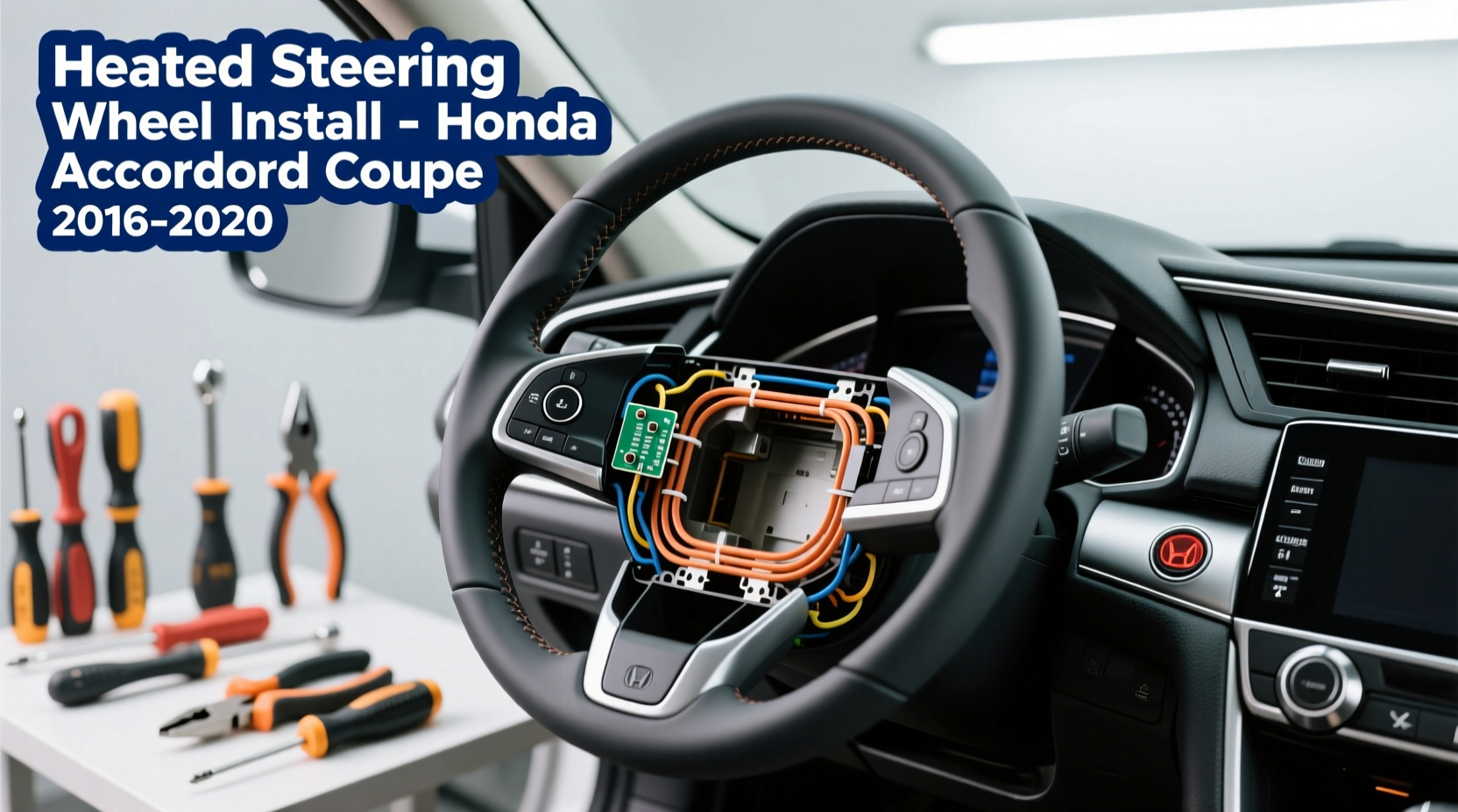 accord coupe heated wheel install