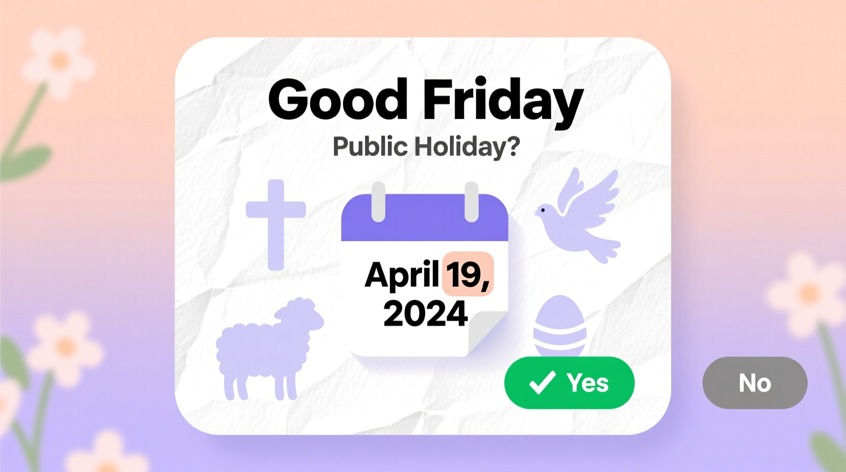 is easter friday a holiday