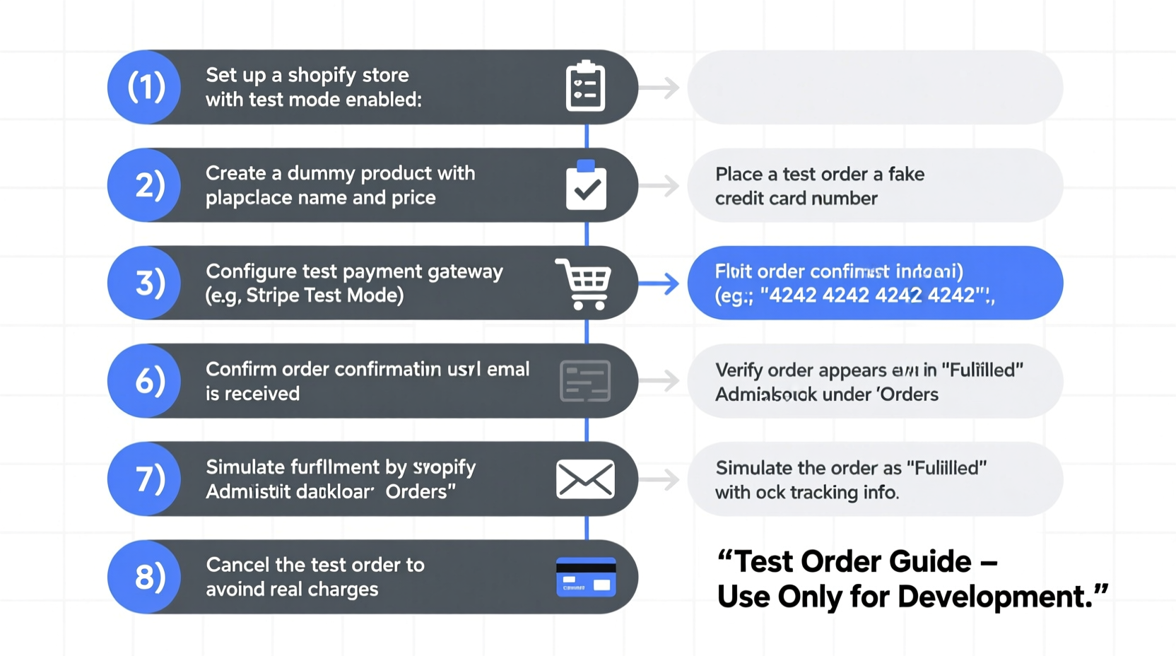 a step by step guide to successfully performing test orders on shopify stores