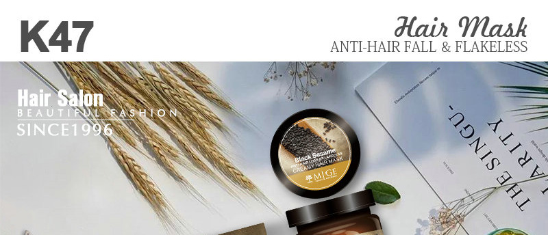 MIGE Hair Care, Black Sesame Hair mask, Anti-Hair Loss & Flakeless, K47