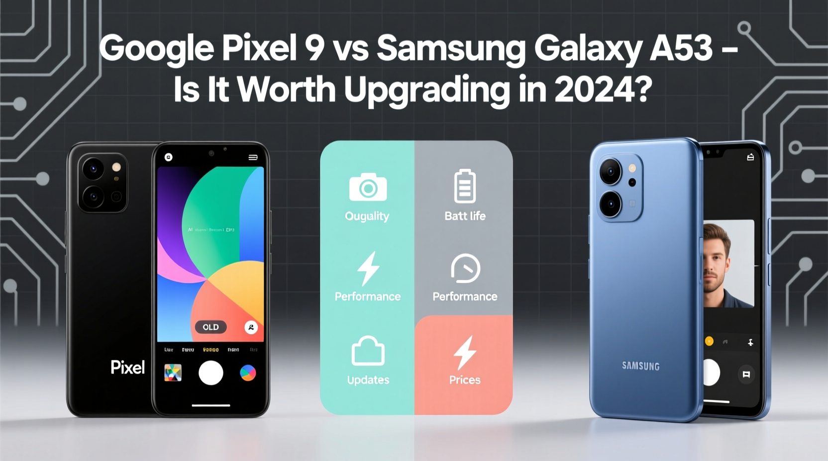 google pixel 9 vs samsung a53 is it worth upgrading in current year