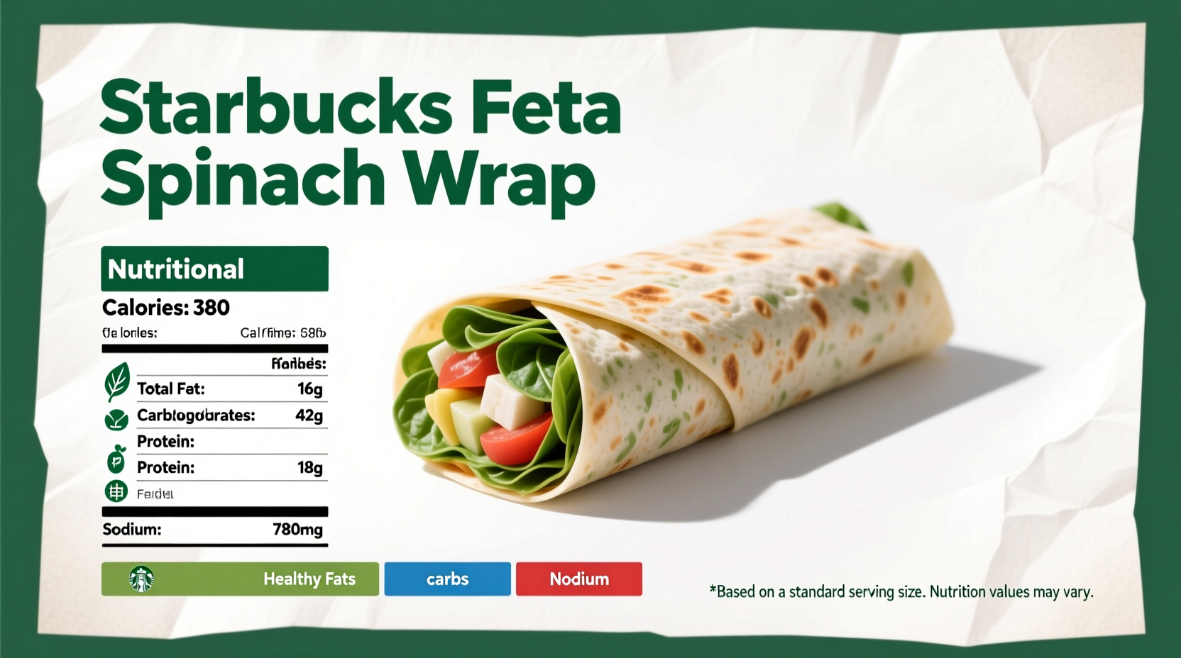 Starbucks Feta Spinach Wrap Nutrition Facts Revealed