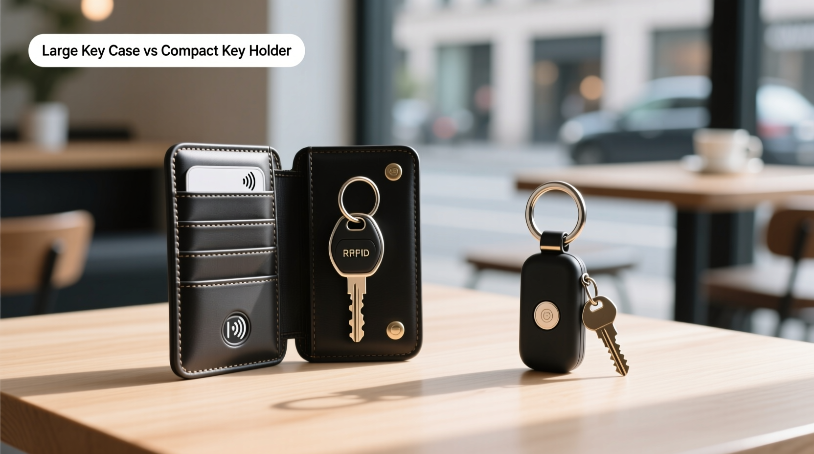 large key case vs compact key holder which one do people actually prefer