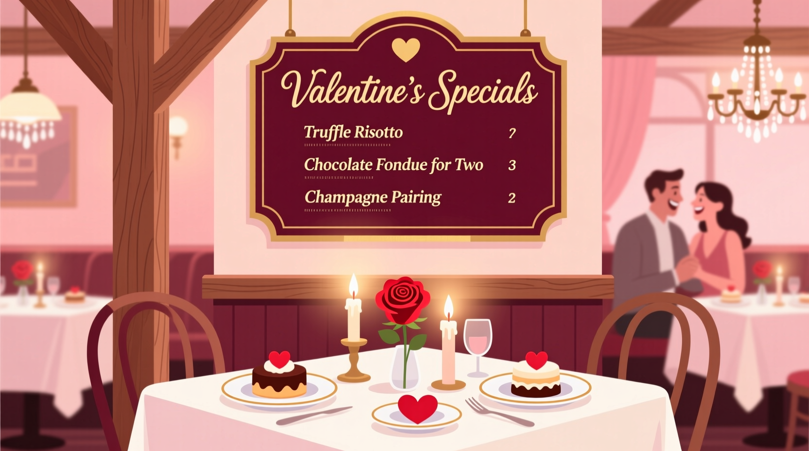 what restaurants do valentines day specials