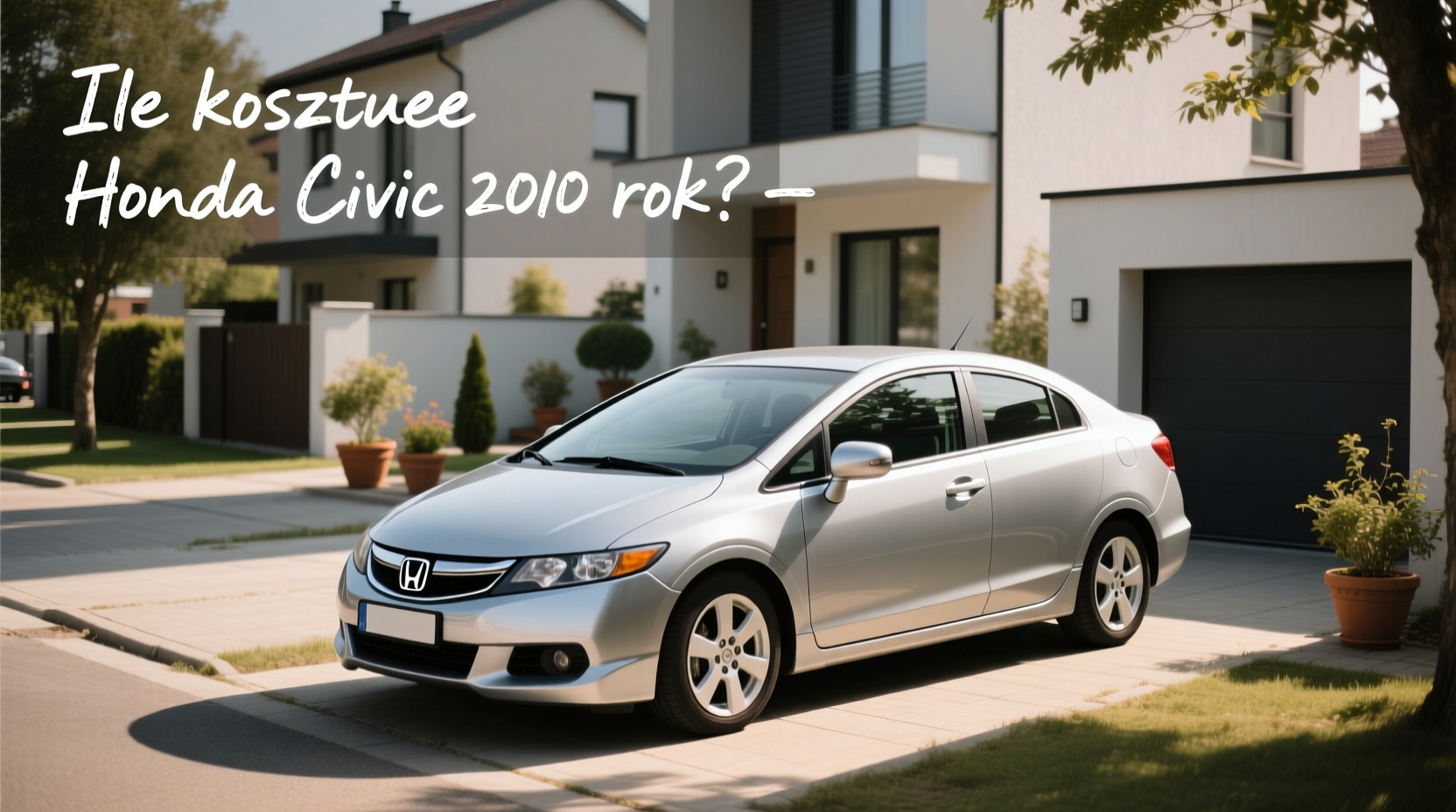 2010 Honda Civic hatchback parked on city street