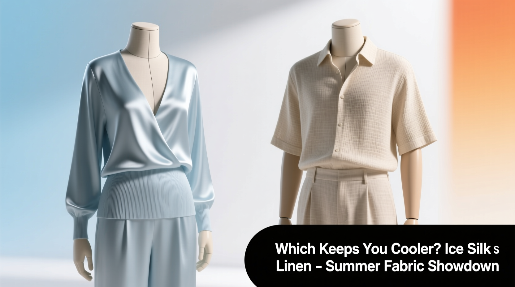 ice silk knit sets vs linen sets which one actually keeps you cooler in summer