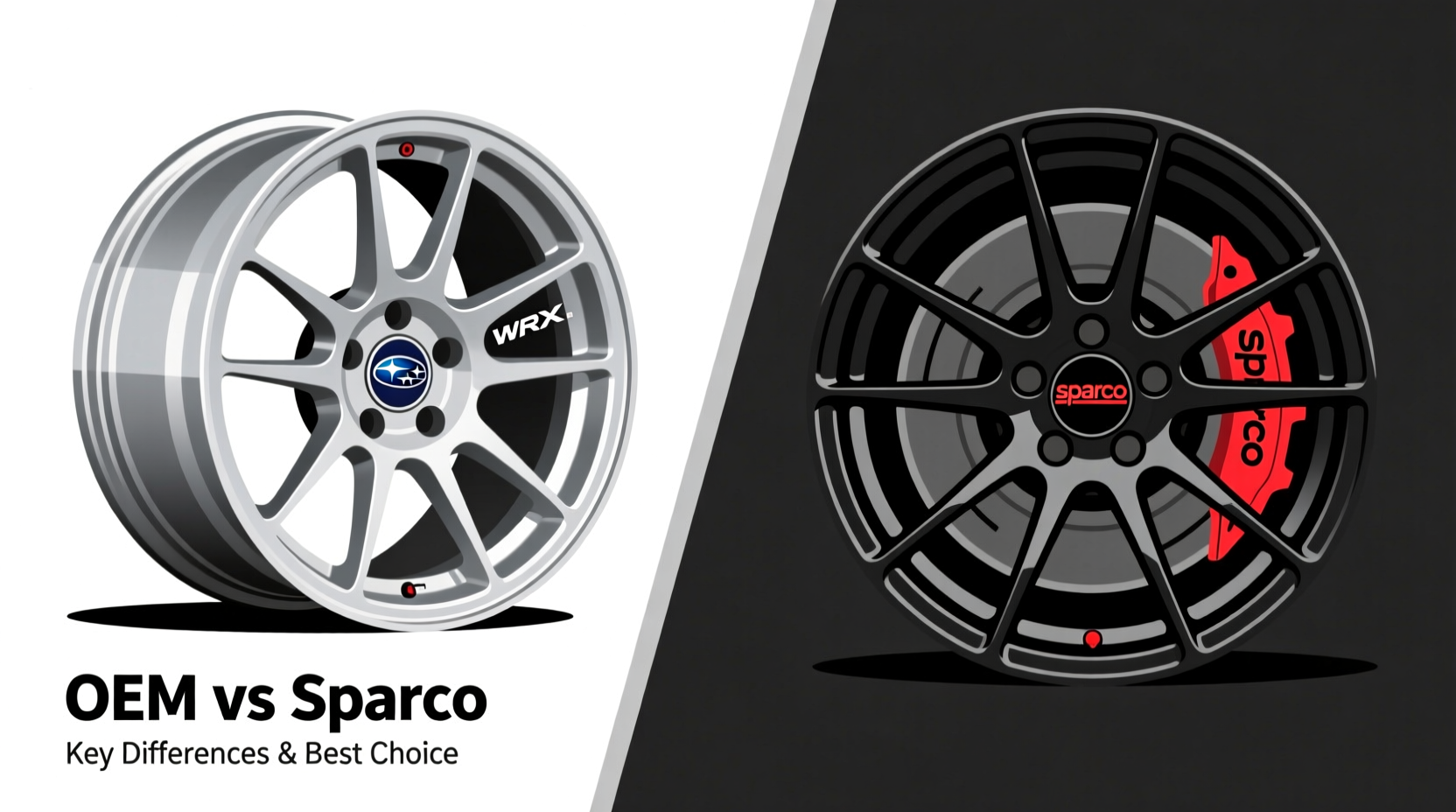 wrx oem vs sparco wheel