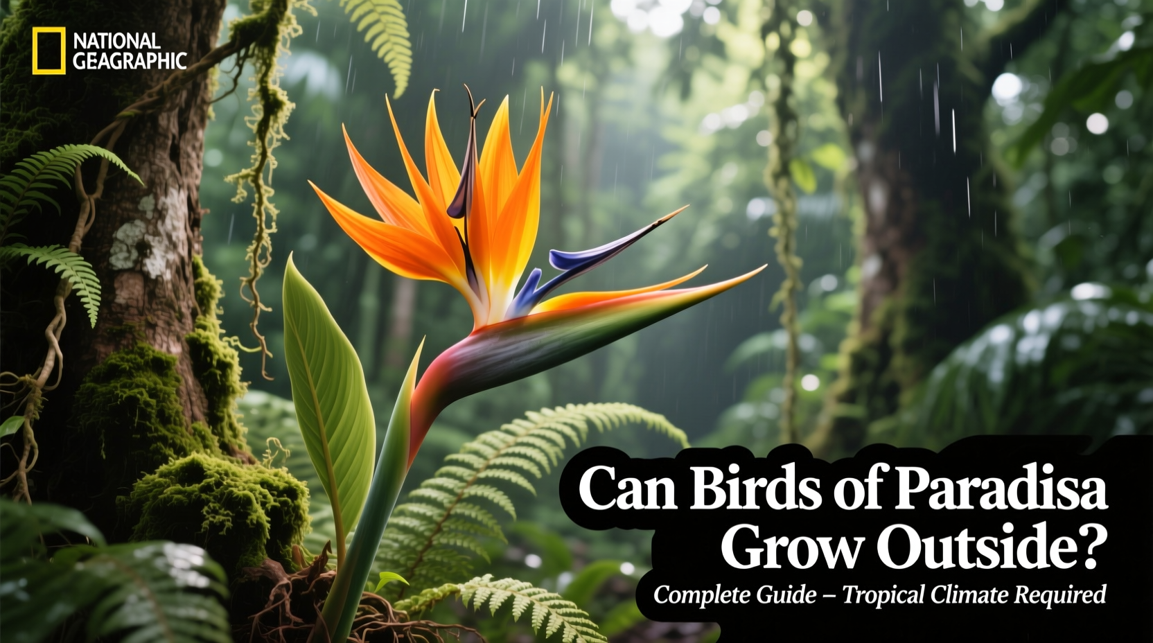 can birds of paradise grow outside