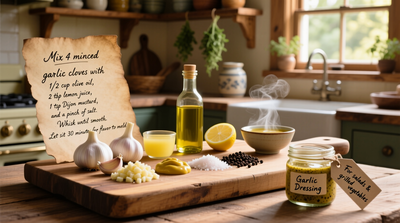 garlic dressing recipe