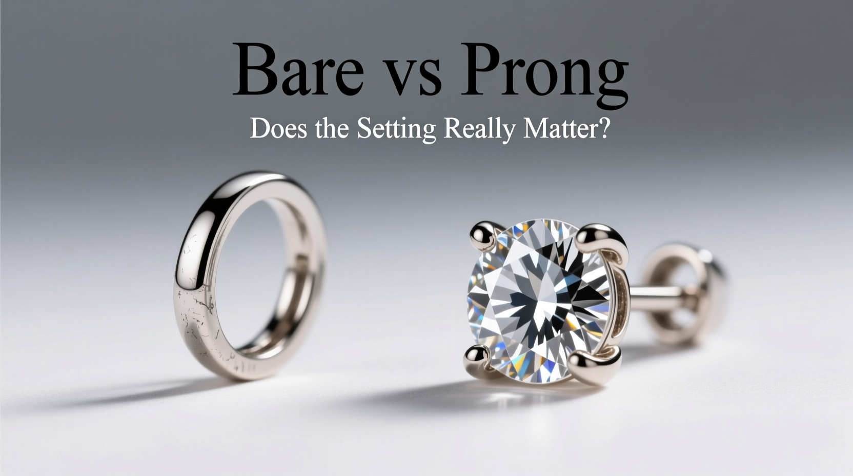 bare vs prong diamond earrings does the setting really matter