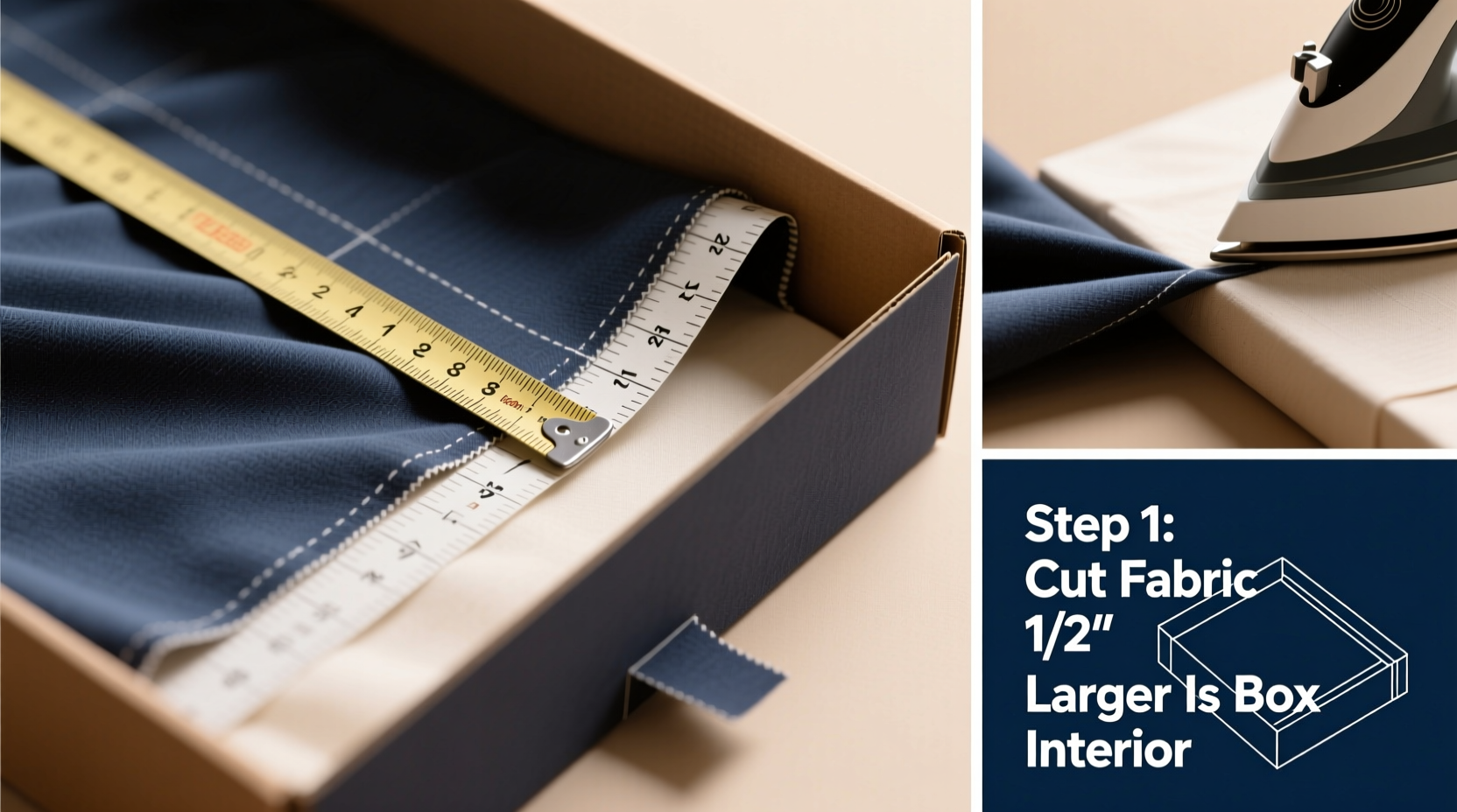 the ultimate step by step guide to lining a box with fabric for a professional finish