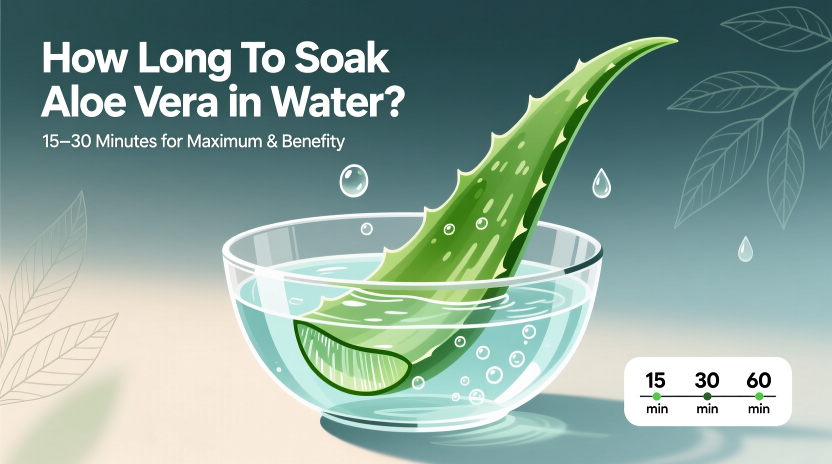 How Long to Soak Aloe Vera in Water: Complete Guide