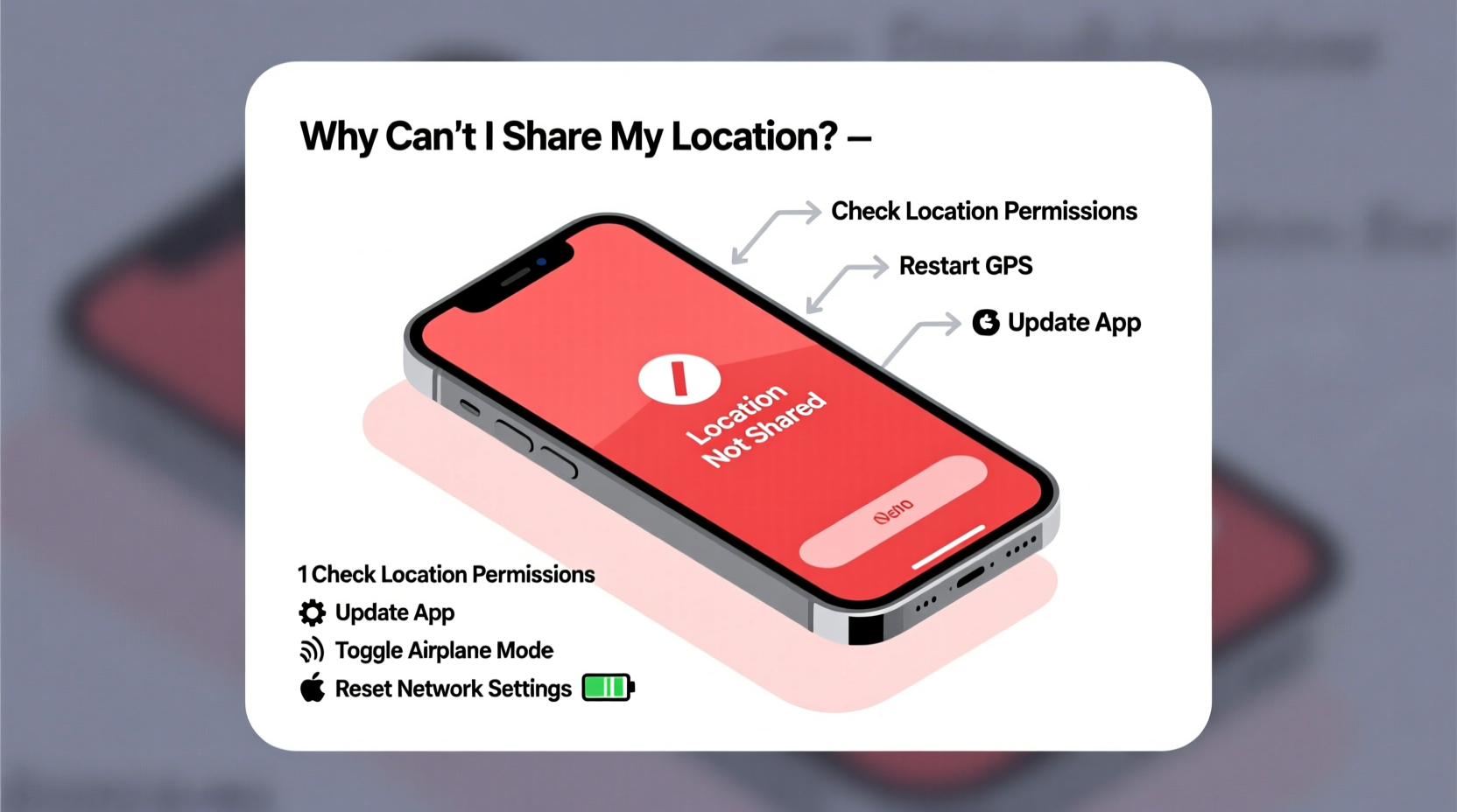 why cant i share my location troubleshooting tips 2